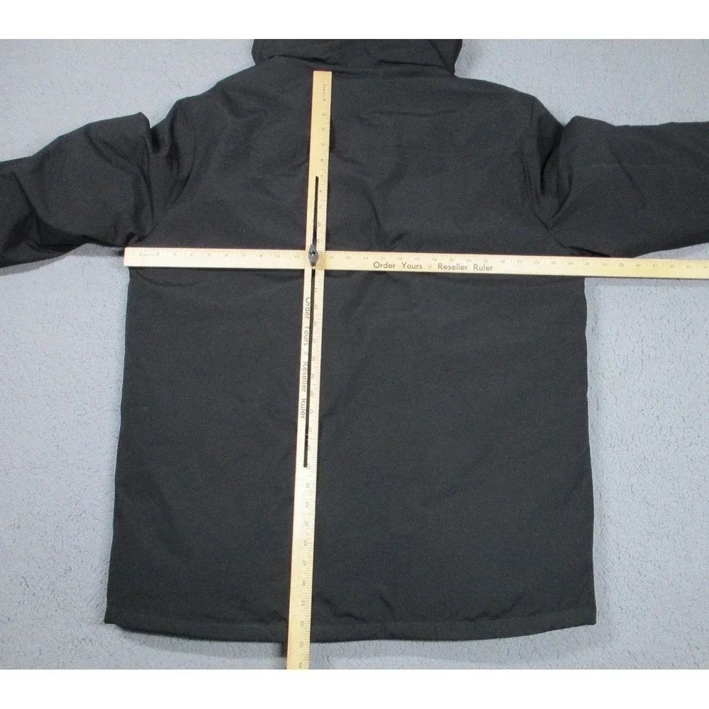 MSX By Michael Strahan Parka Mens XL Black Hooded Insulated Coat Water Resistant - Picture 7 of 10